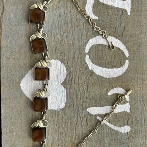 CORO Elegant Brown and GOLD Women's necklace 17 inches